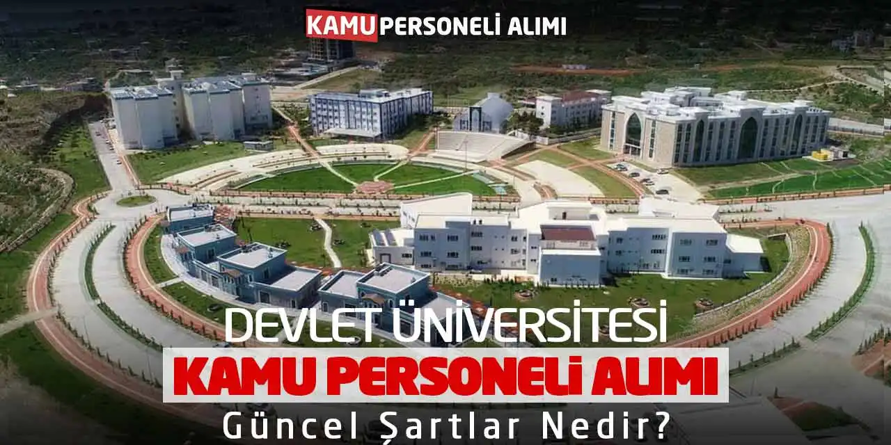 Devlet Üniversitesi Kamu Personeli Alımı: Güncel Şartlar Nedir?