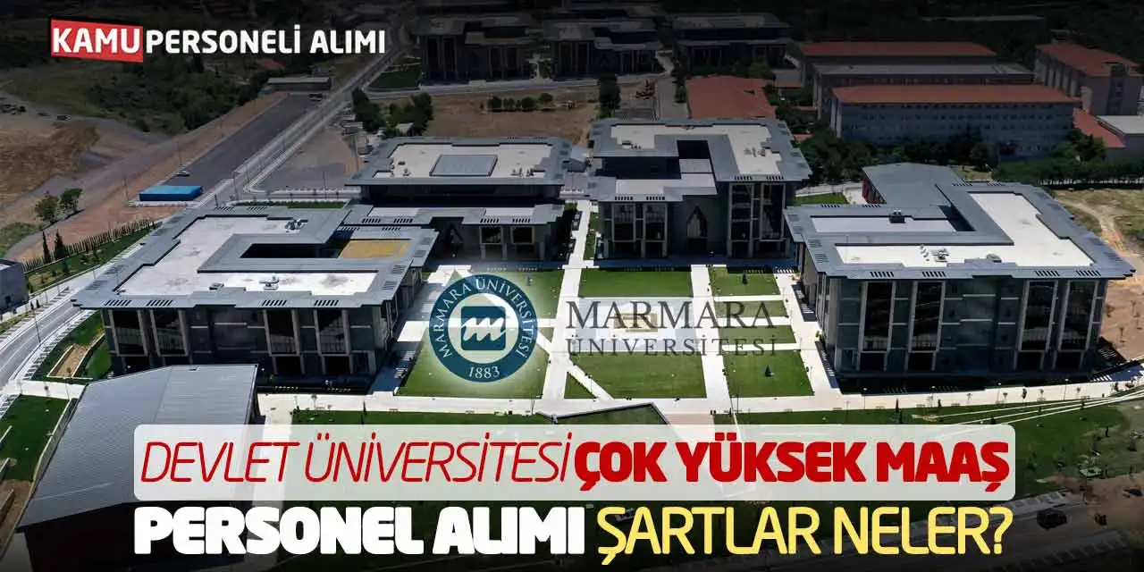 Devlet Üniversitesi Çok Yüksek Maaş Personel Alımı: Şartlar Neler?