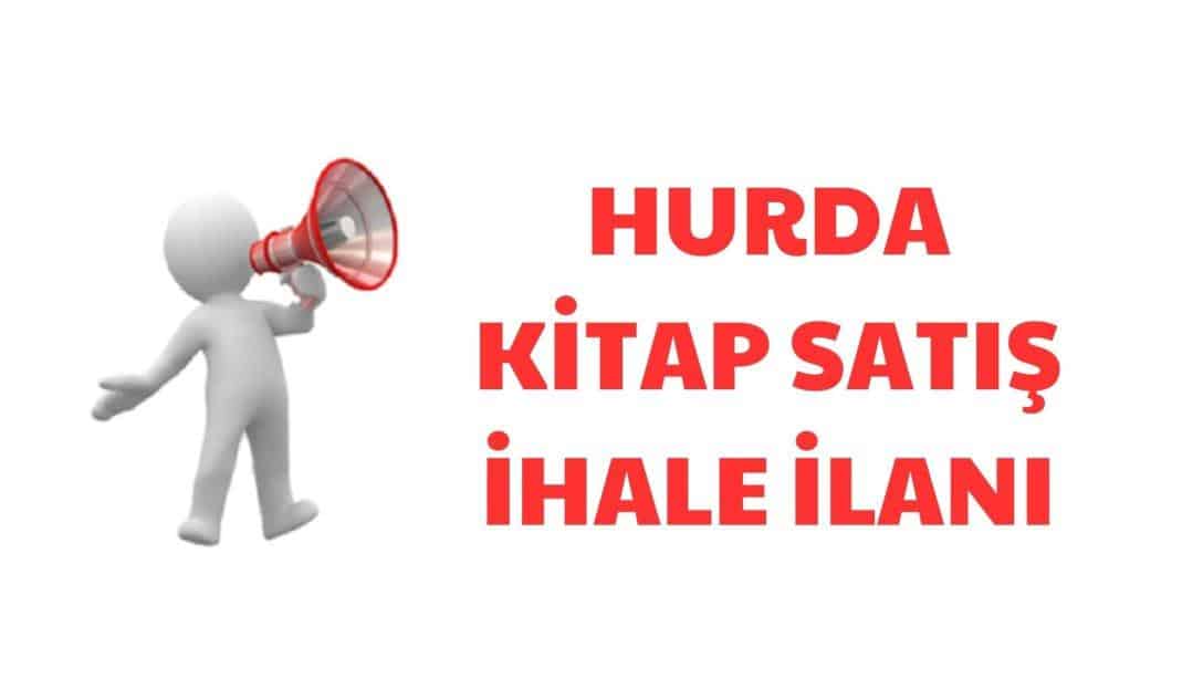 HURDA KİTAP SATIŞ İHALE İLANI (EYLÜL 2026)