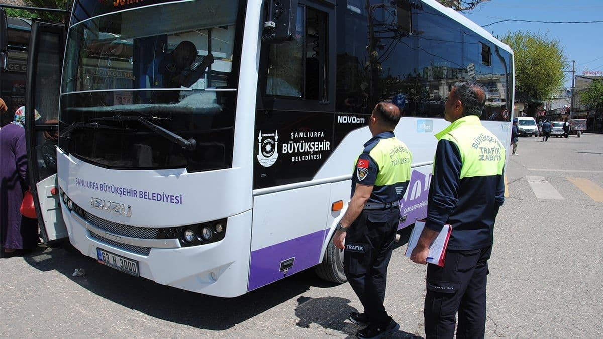Şanlıurfa’da toplu taşımaya sıkı denetim!