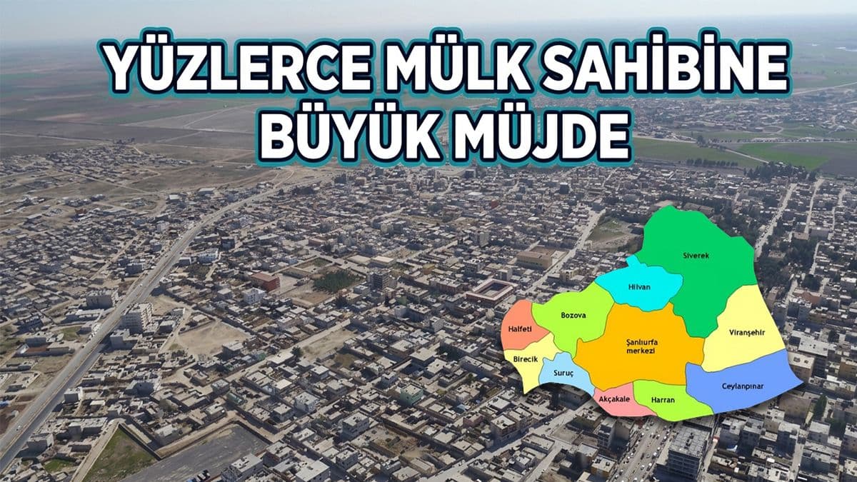 Ceylanpınar'da tapu sorunu çözüldü