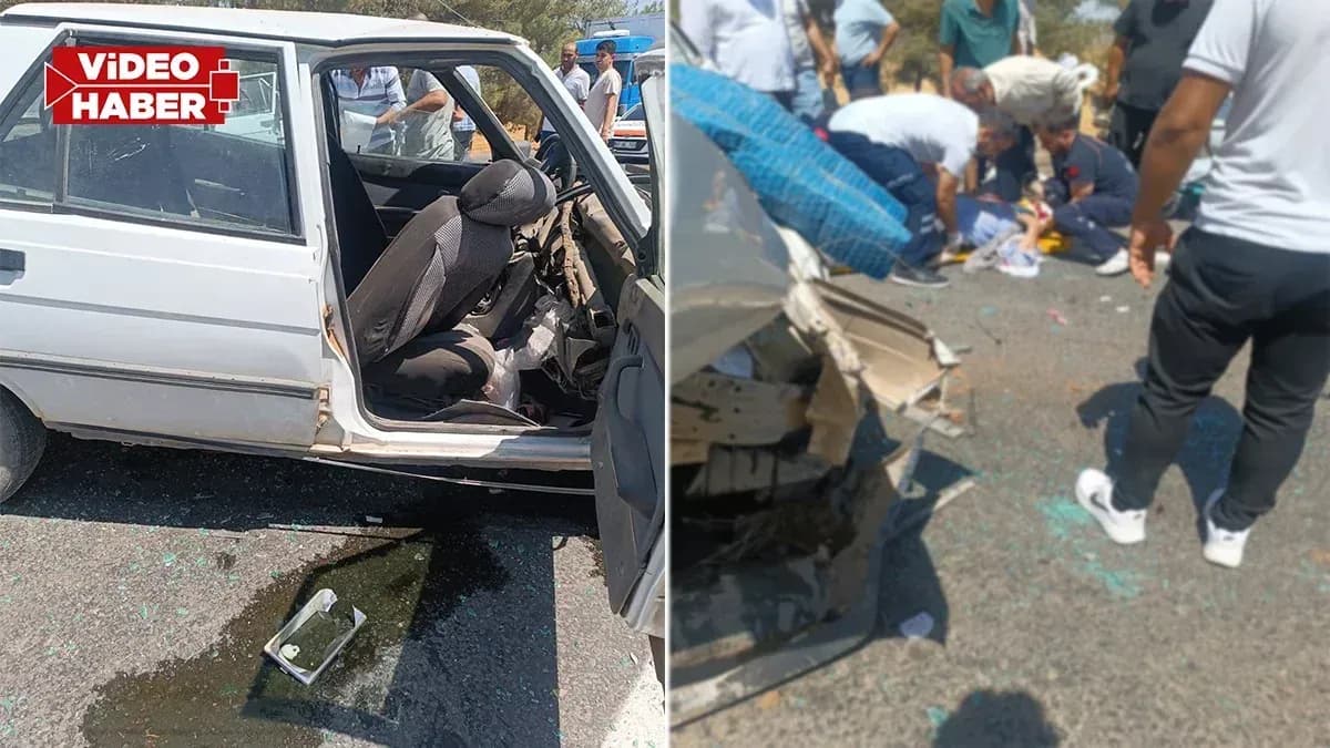 Ceylanpınar'da otomobiller çarpıştı: 4 yaralı...